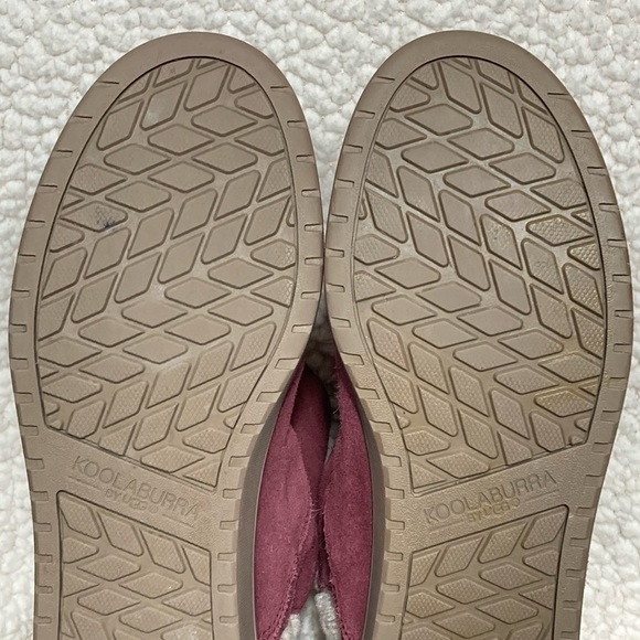 Koolaburra by UGG Kid's Plum Suede w/2 Straps & Fleece Lined Ankle Boots SZ US 3 - Picture 9 of 12